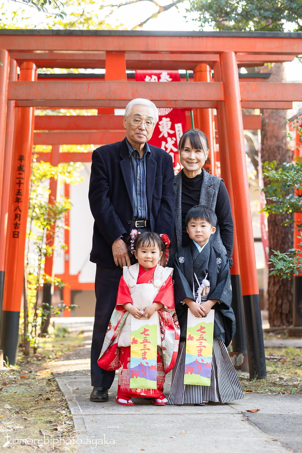 東伏見稲荷神社さんでの七五三出張撮影