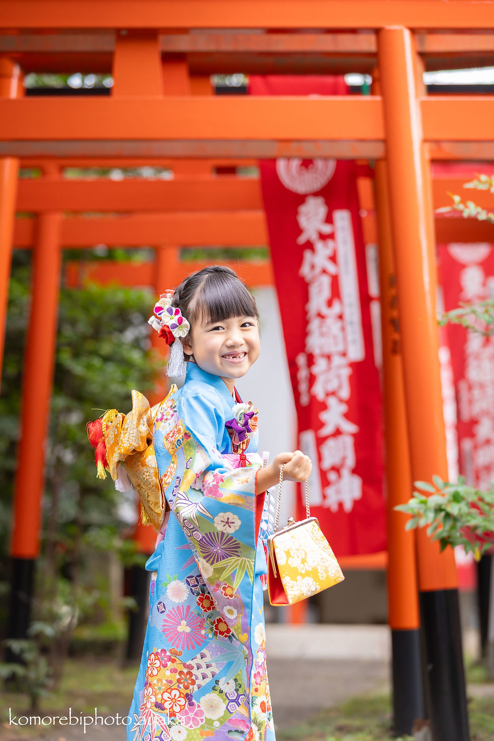東伏見稲荷神社さんでの七五三出張撮影
