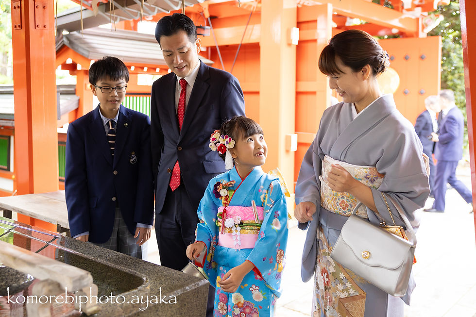 東伏見稲荷神社さんでの七五三出張撮影
