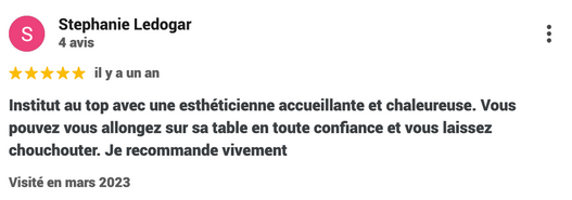 Avis google Institut Joli Teint Mietsheim