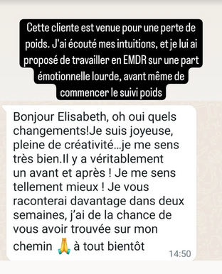 Témoignages Elisabeth Barget - Hypnose, Nutrition, EMDR Haguenau et Strasbourg