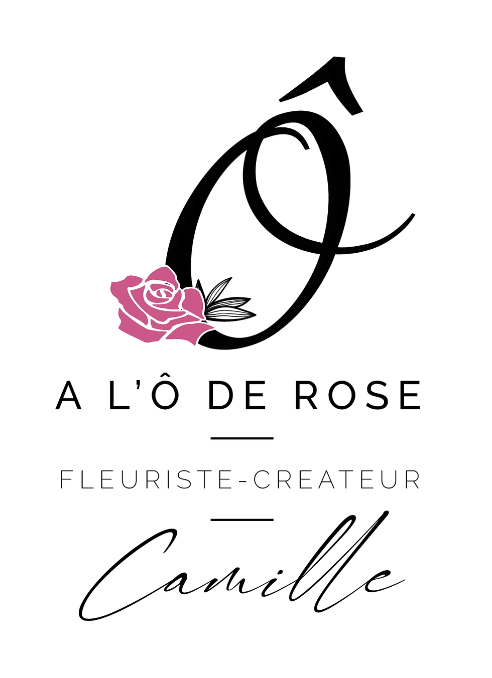 Logo A l'Ô de Rose - Fleuriste créateur