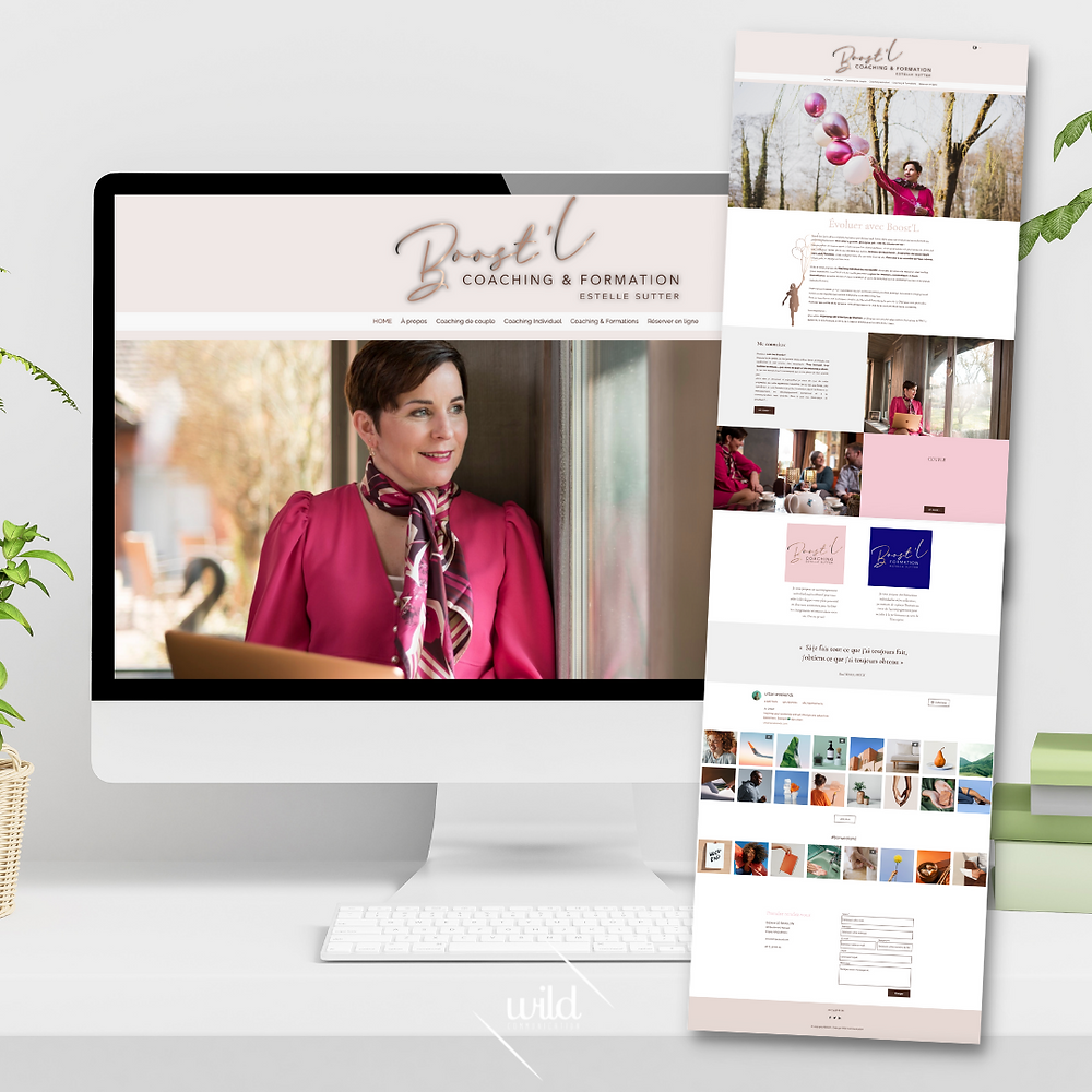 Site Internet Boost'L - Crée par Wild Communication