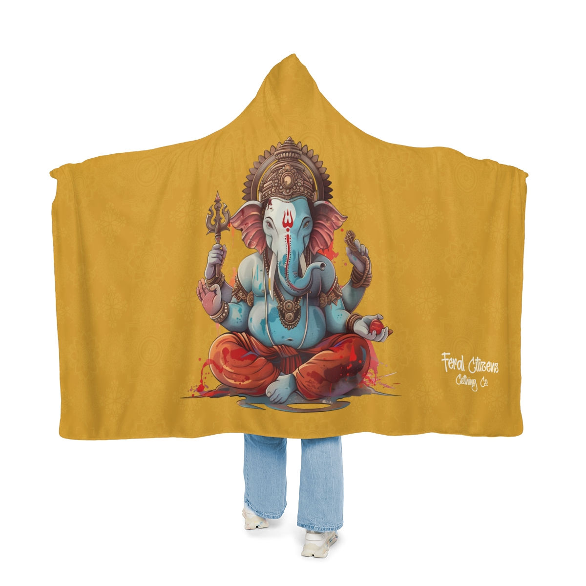 Ganesha Hooded Blanket
