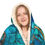 Thumbnail: Stained Glass Octopus - Hooded Blanket