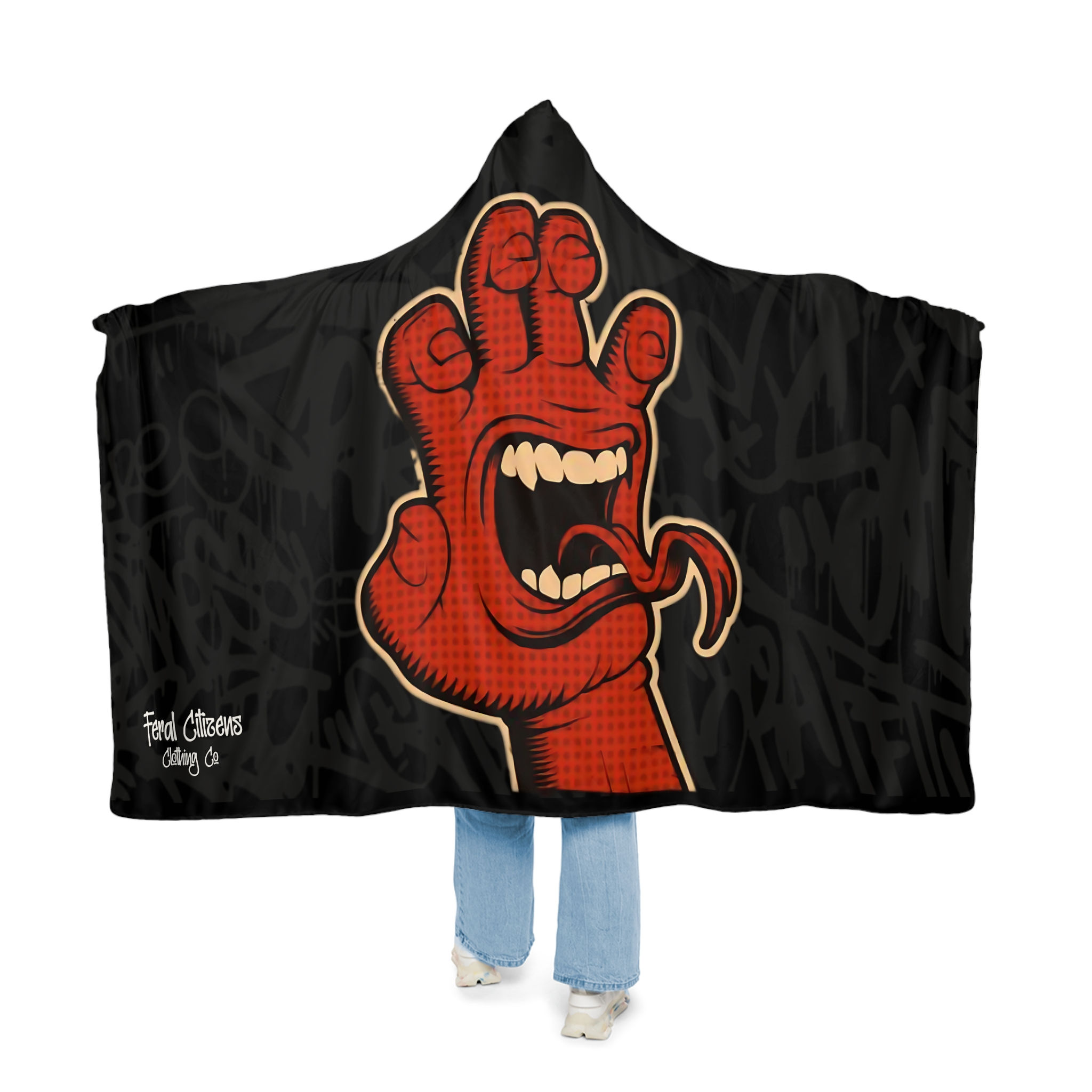 Screaming Hand - Hooded Blanket