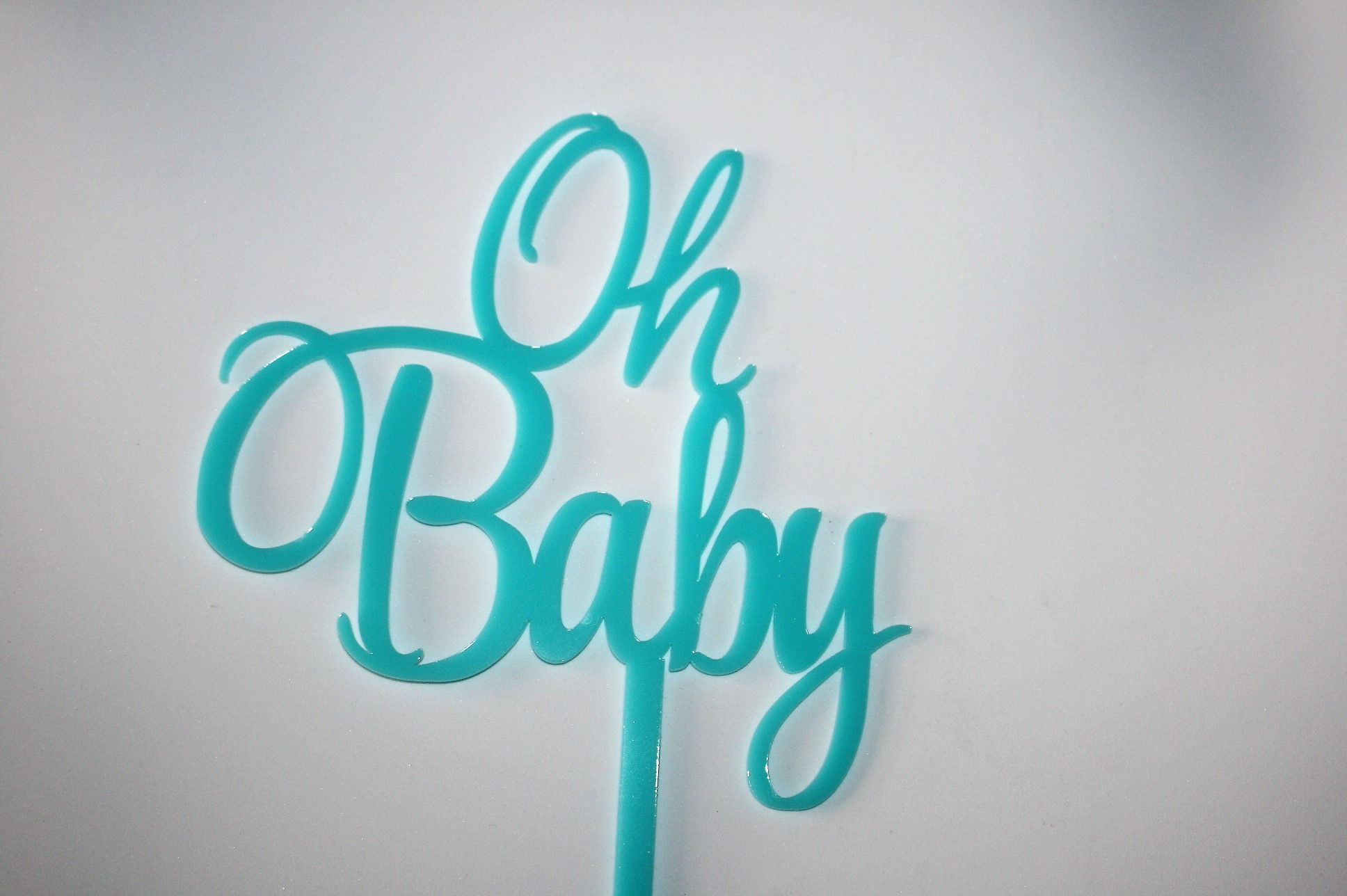 Oh Baby - Baby Blue Acrylic