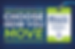 Text reading "CHOOSE HOW YOU MOVE" on a blue map background with an all-access pass highlighting sidewalks, signals, service & safety.