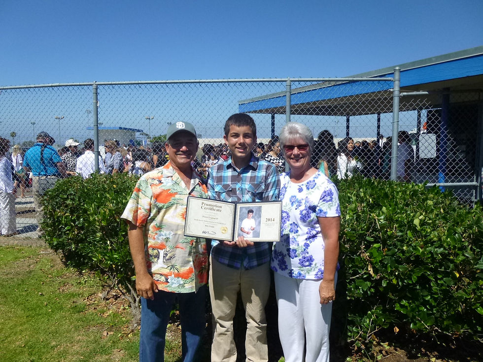 Grandma & Grandpa with Daniel