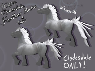 +CAF+ - Clydesdale Feather Mane & Tail