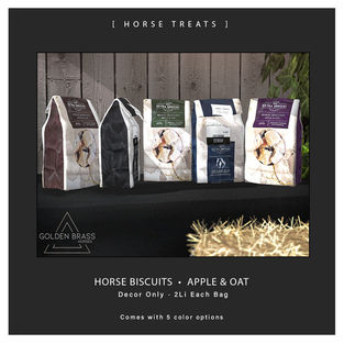 [Golden Brass] - Horse Treats Decor
