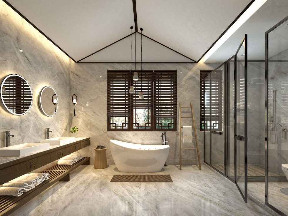 elegant bathroom with recessed lighting large mirrors vanity and bathtub