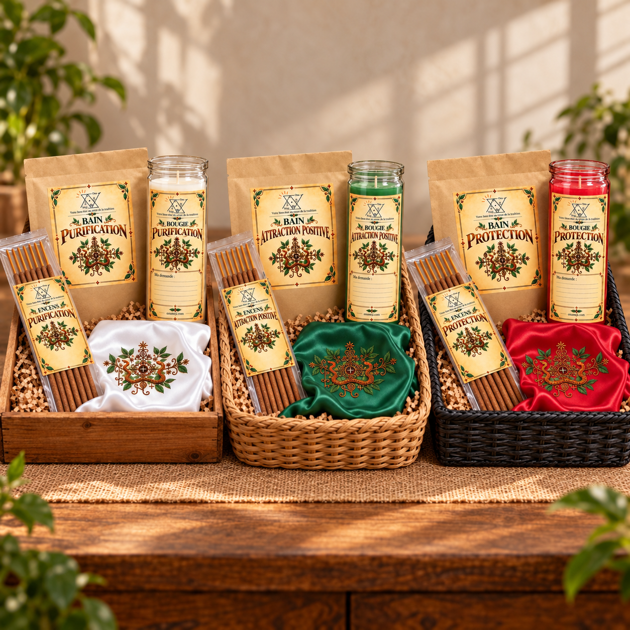 3 Kits bains spiriteuls SIMBI