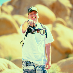 Photographer posing for the camera