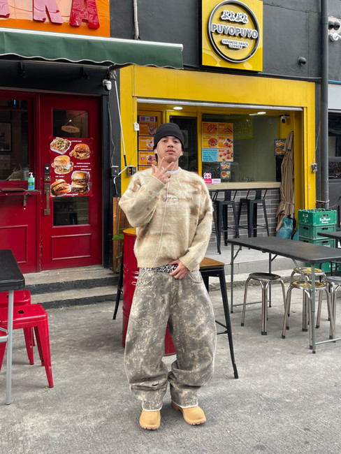 Image 1: "Louie Jie Lontoco wearing a full Bershka outfit"