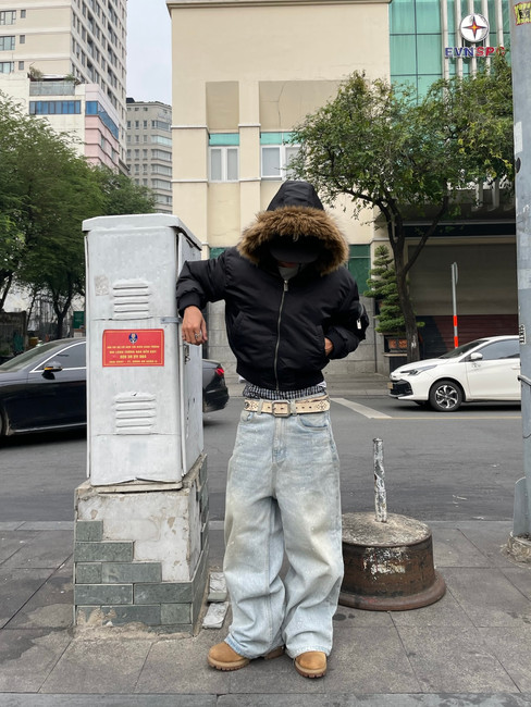 bomber: antidote.worldwide, pants: thrifted, shoes: timberland