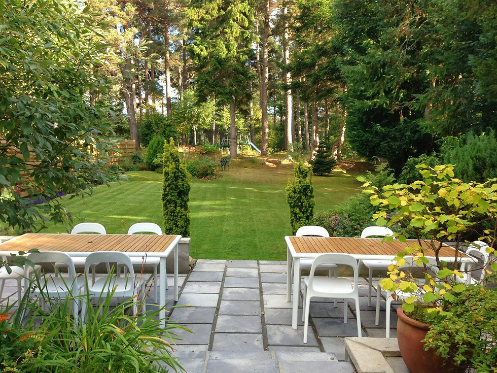 Garden patio area