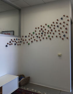 mexican pottery installation