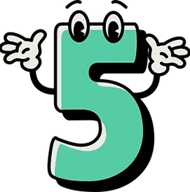 c6edc8df23ba7efd1f4838e8a74eefe4-diseno-divertido-de-dibujos-animados-con-el-numero-cinco.