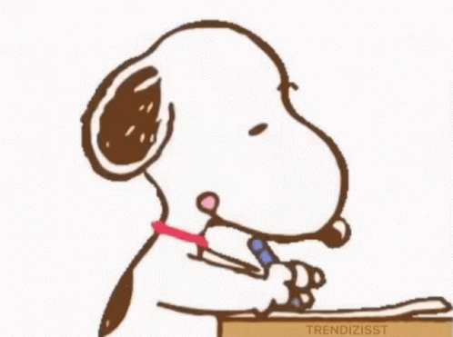 Noted Snoopy GIF - Noted Snoopy Writing - Descubre y comparte GIF.gif