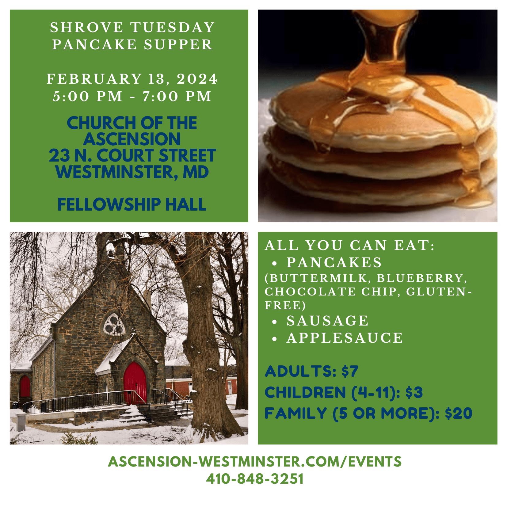 Shrove Tuesday Pancake Supper BRIGHTFM