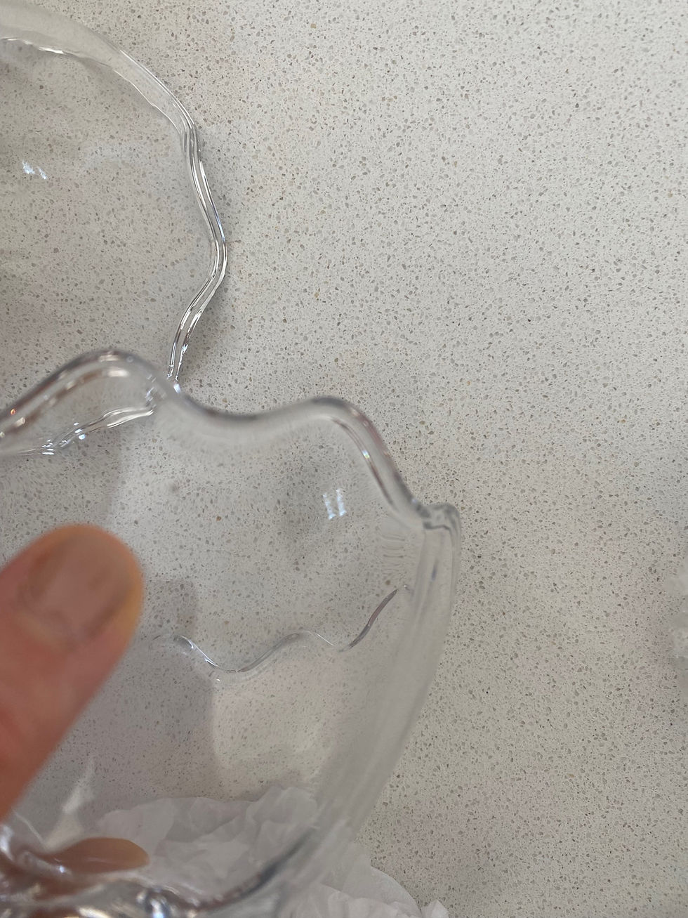 Thumbnail: Large Glass Bunny Ear Jar 21cm SECOND
