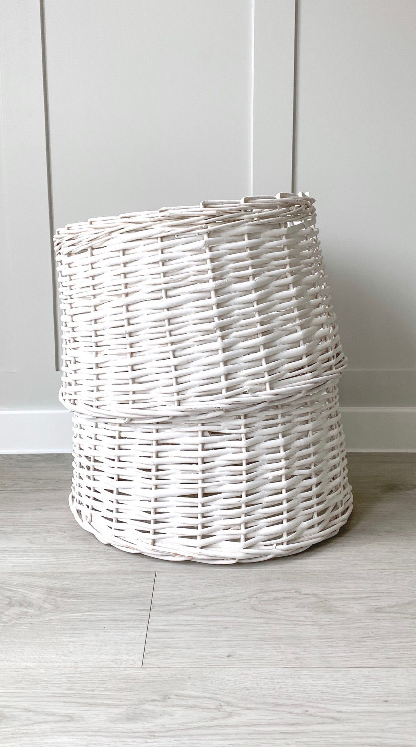 Rustic White Wash Lampshade 45cm