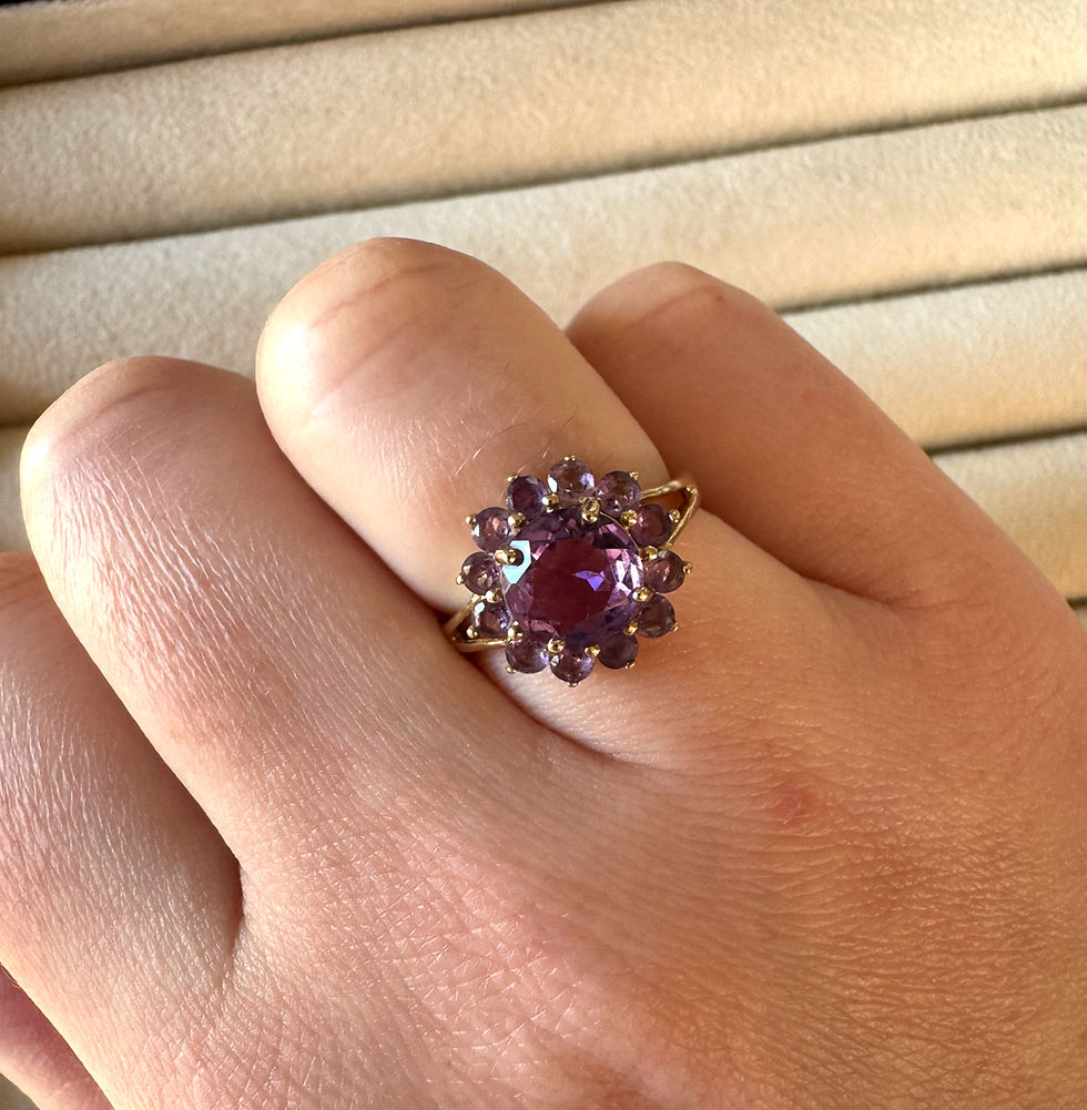 Thumbnail: Amethist Flower Ring