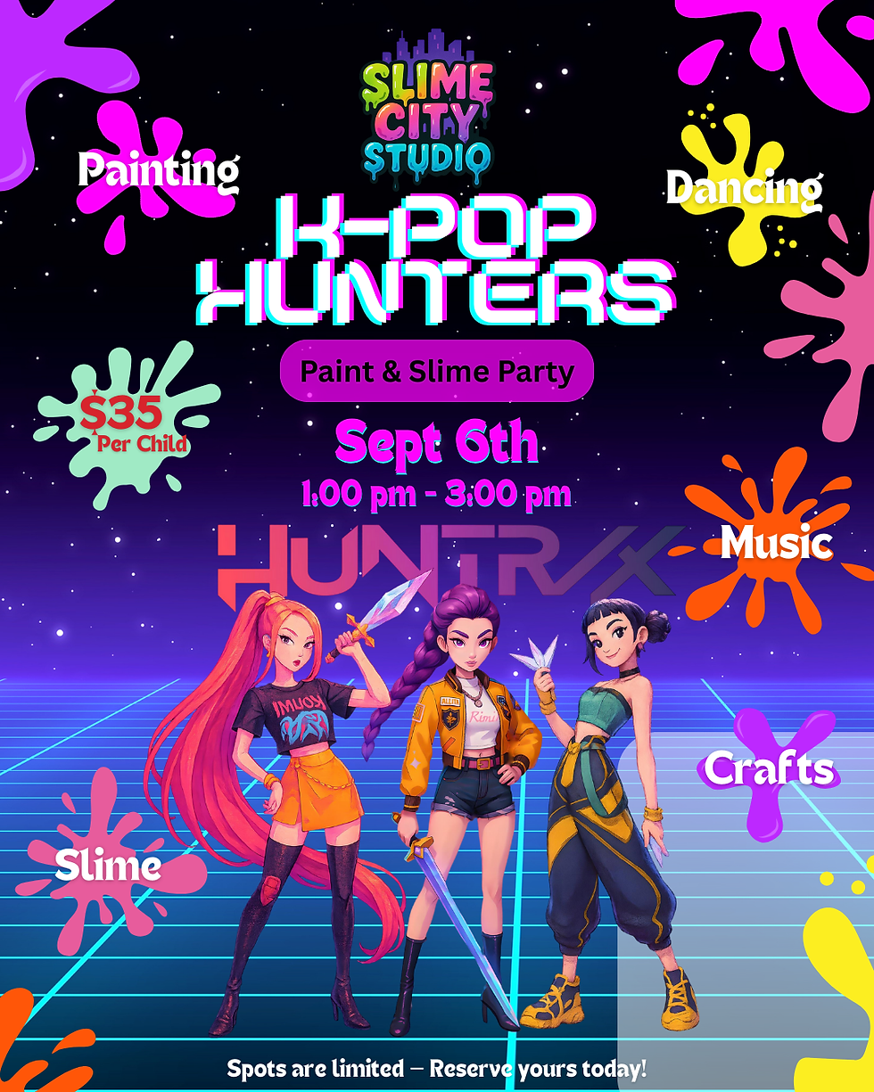 K-Pop Hunters Paint and Slime Workshop