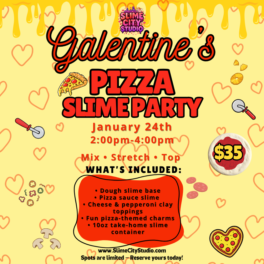 Valentine's Pizza Slime Park Workshop