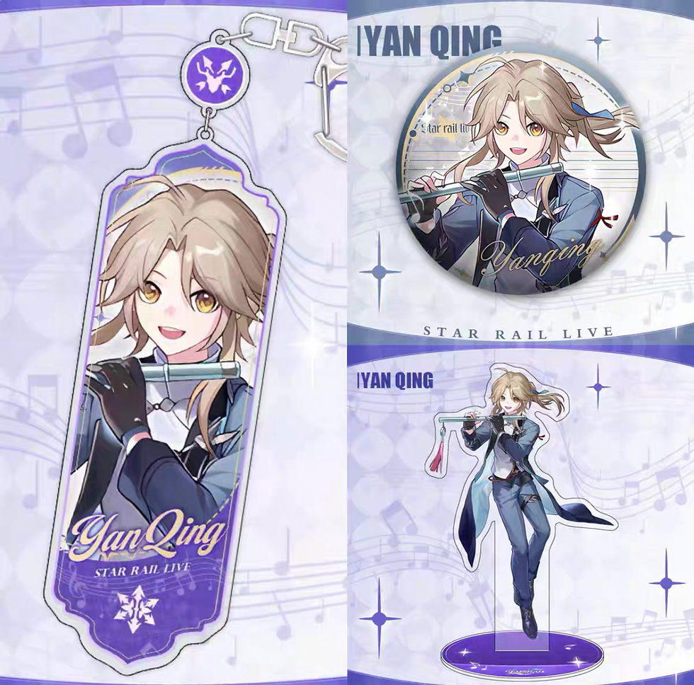 Thumbnail: [Check Description] Honkai: Star Rail Musical Standee/Badge/Keychain Set