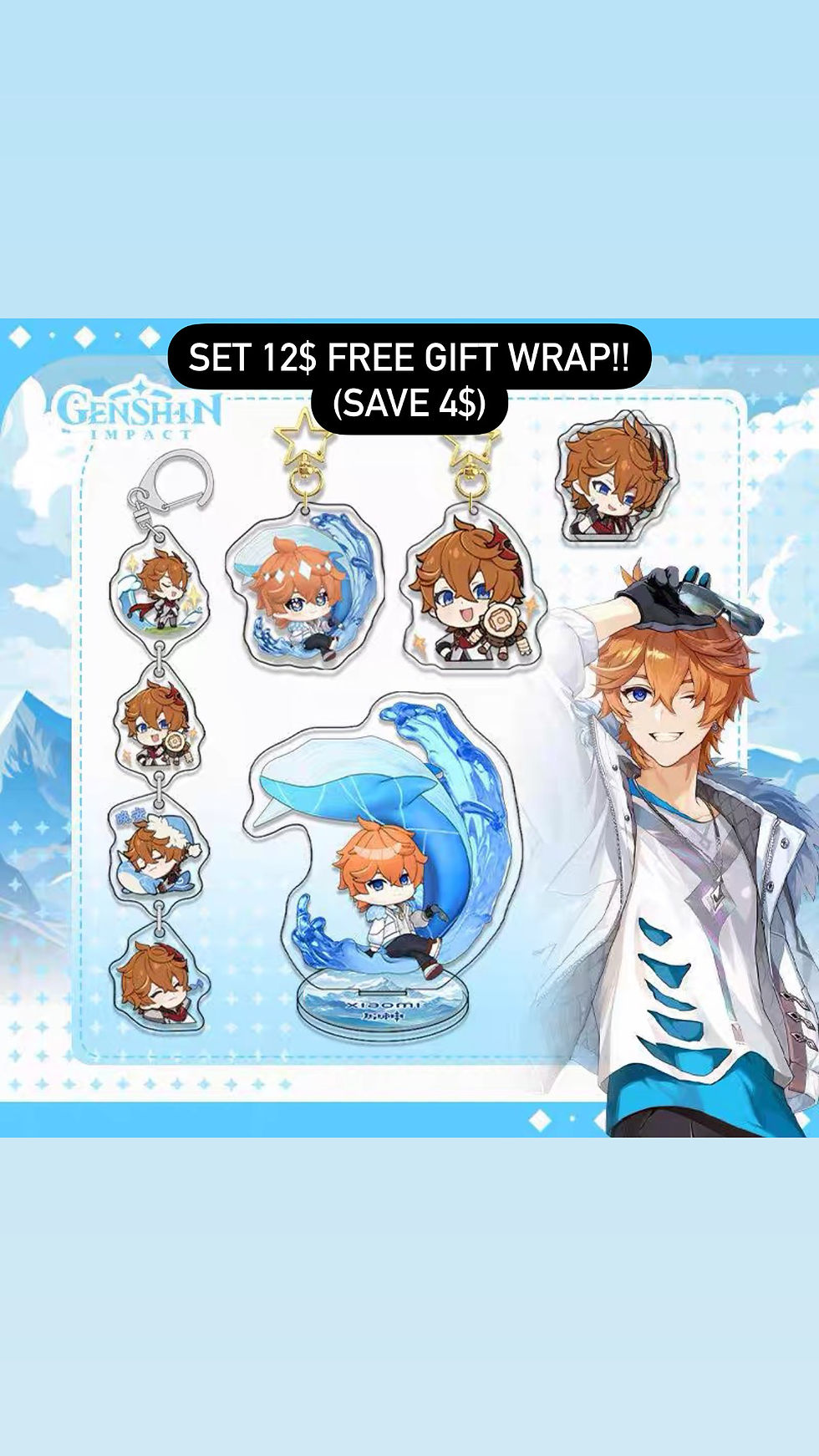 Thumbnail: [Check description] Childe Standee/Keychain/Badge/Spring