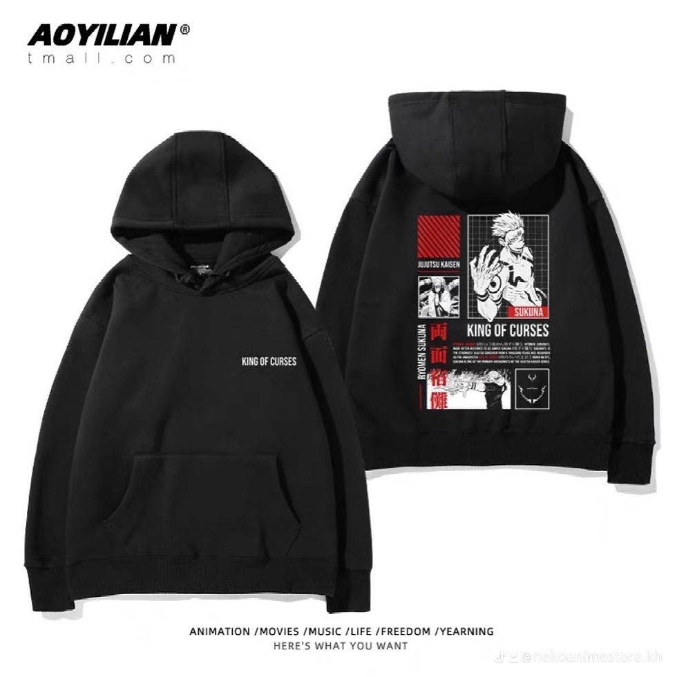 Thumbnail: Jujutsu Kaisen High Quality Hoodie [Short Fur Inside}