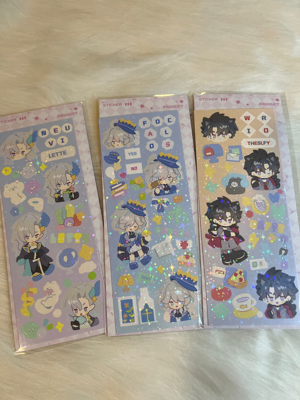Thumbnail: Genshin Holographic Sticker Sheet