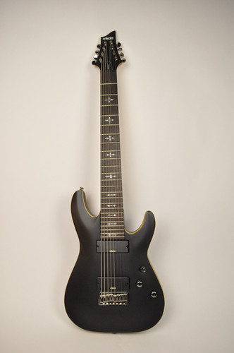 Schecter Demon 8-String, Aged Black Satin | Valroy Music House Schecter Demon 8-String, Aged Black Satin | Valroy Music House