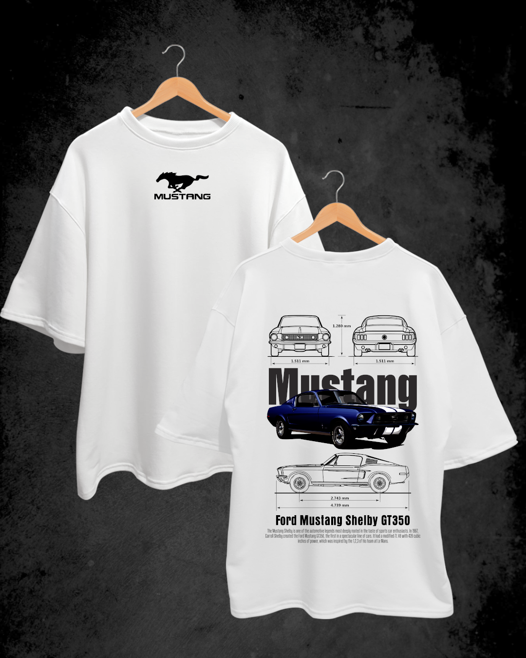 Camiseta Oversize Mustang - F1