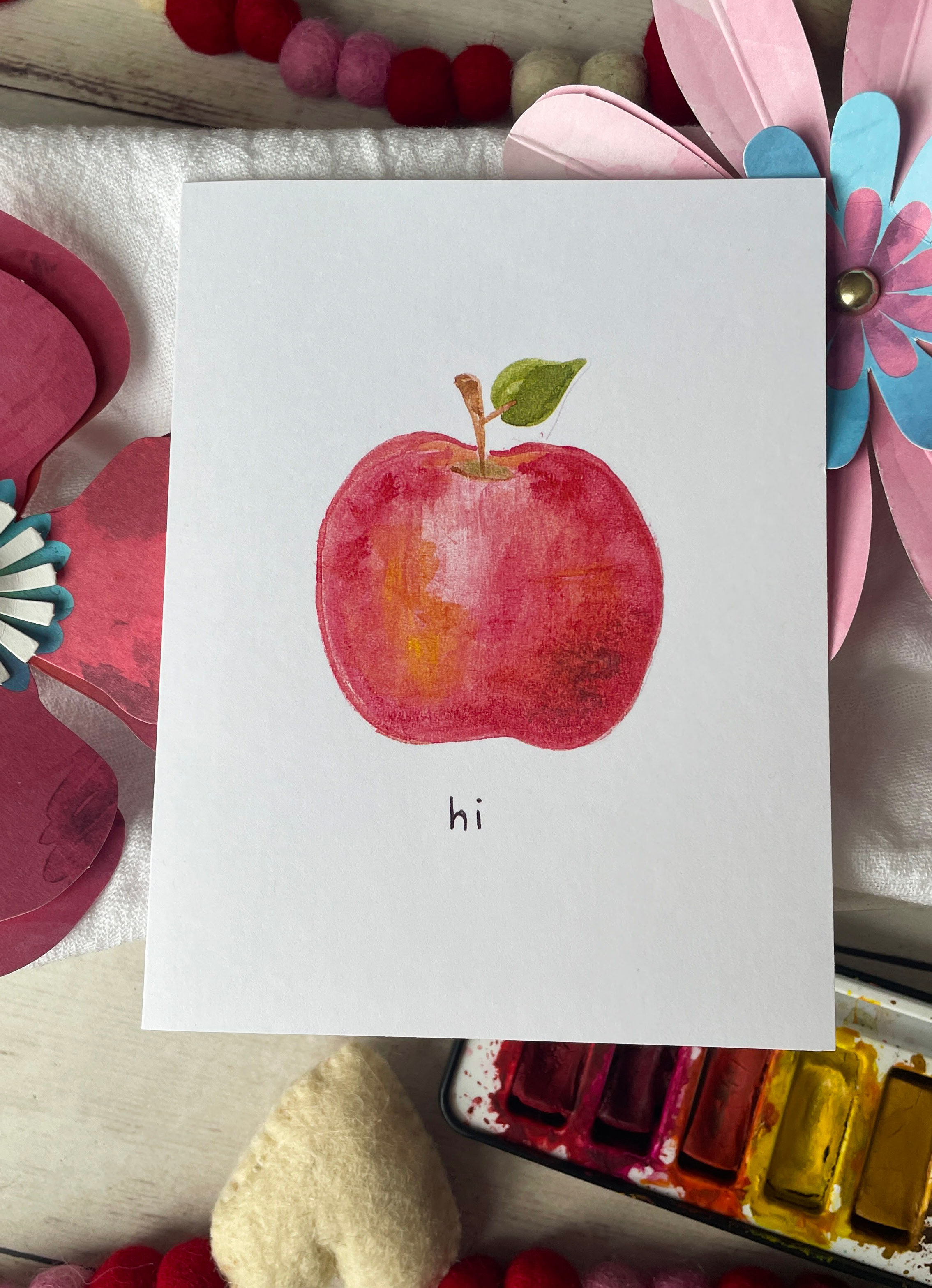 Painted Apple Card
