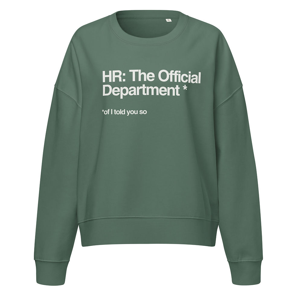 Sīktēls: Women’s sweatshirt. HR department