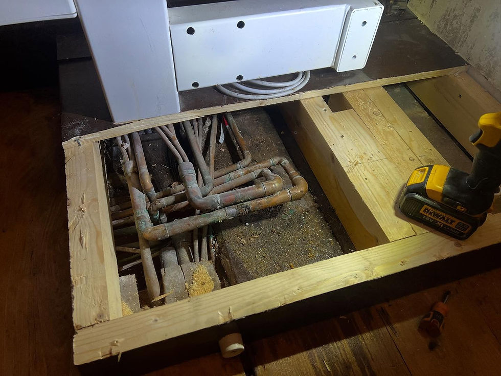 Water coming through the ceiling