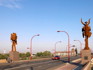 The Sentinels on the bridge in Venlo are one of the 100 key works appointed by 'BK-Informatie