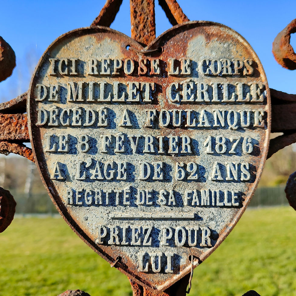 Plaque funéraire ancienne