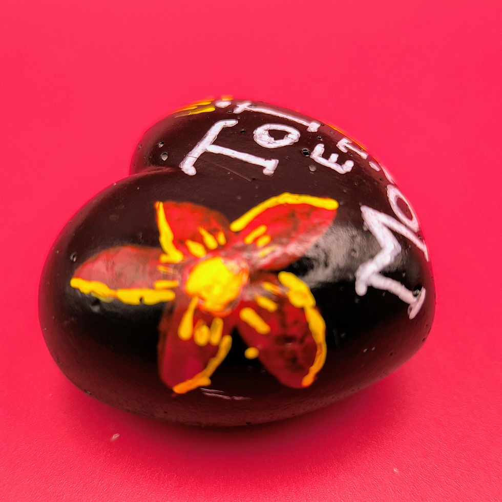 Miniature : galet funéraire