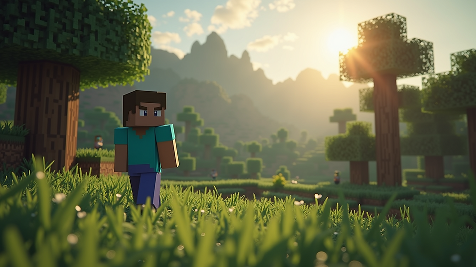 Geniş açılı görünümde Minecraft sunucu listesi