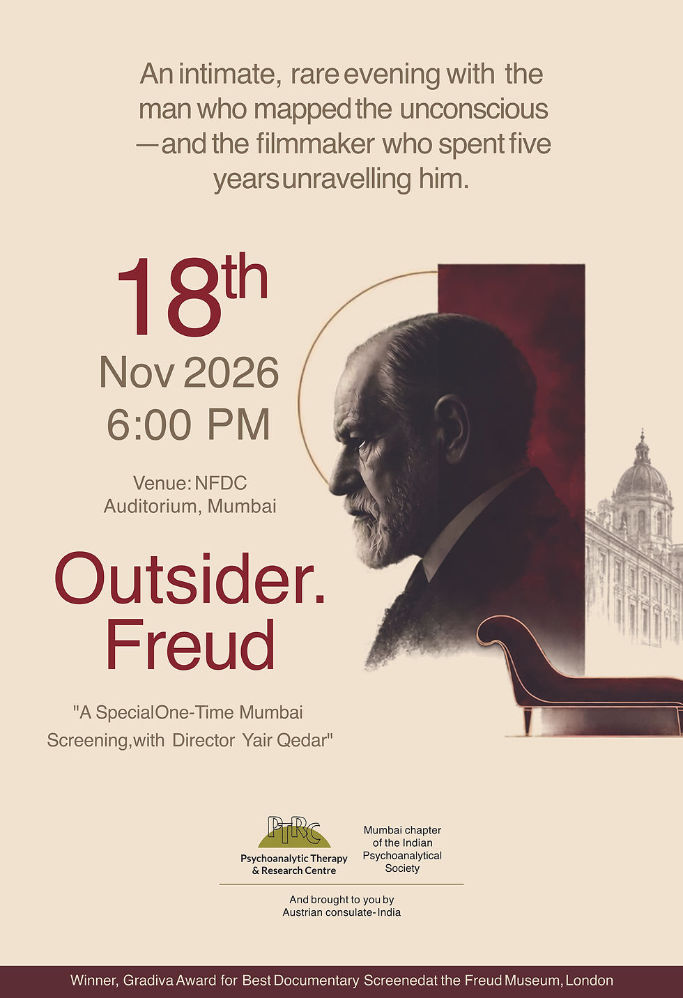 OUTSIDER. FREUD: A Special One- Time Mumbai Screening with Director Yair Qedar