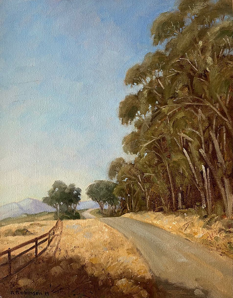 1061 Road into Hollister Ranch, Rob Robinson 18x15 oil on canvas