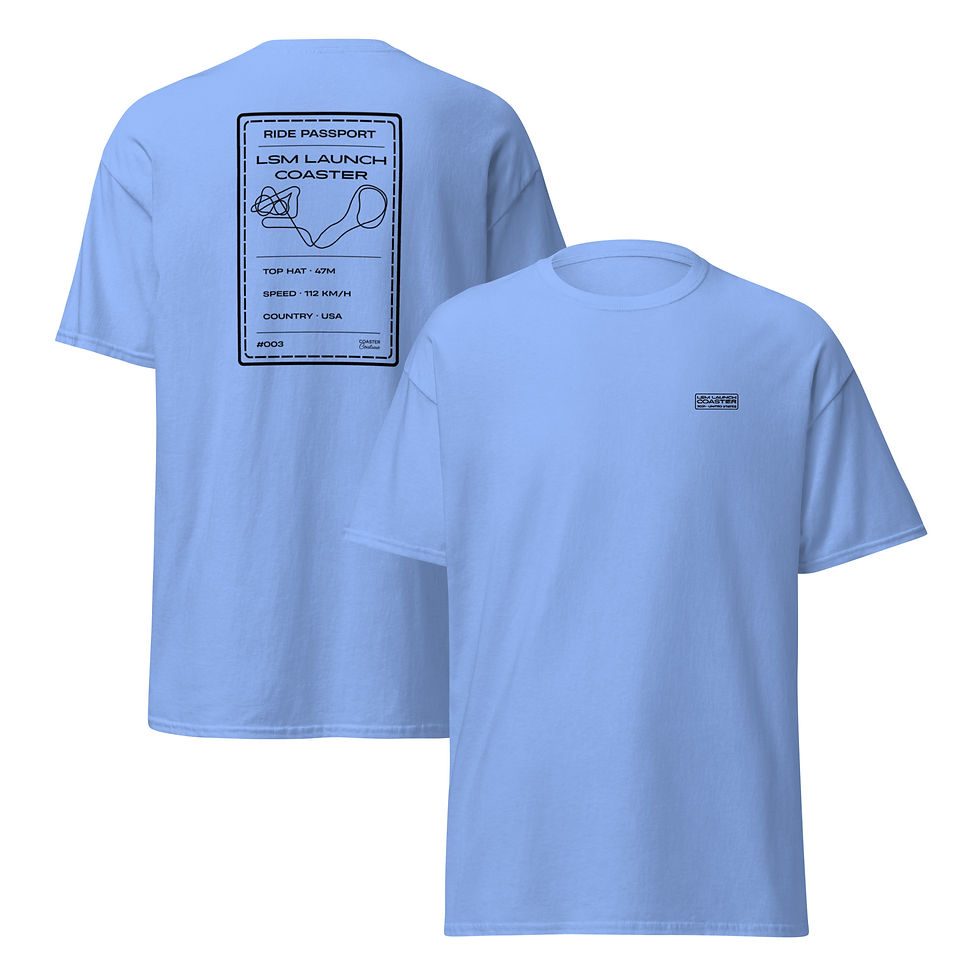 Miniature : T-shirt RIDE PASSPORT #003 — LAUNCH COASTER