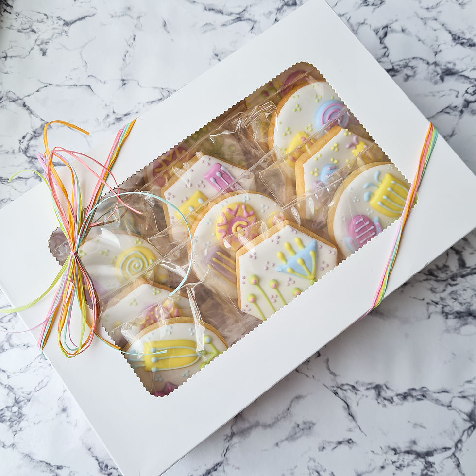 Thumbnail: Biscuit Gift Box, Rainbow Colours