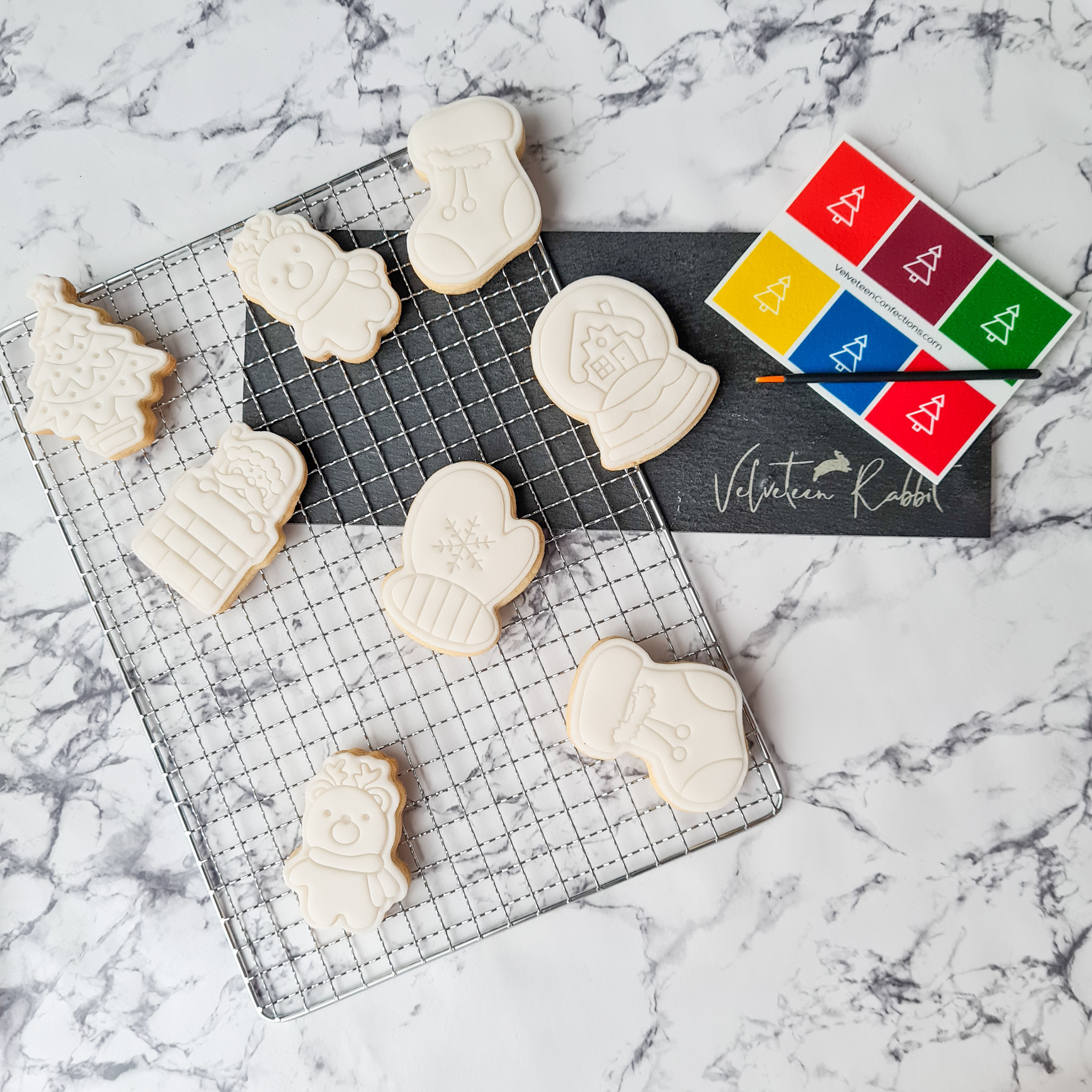 Christmas Paint Your Own Biscuits Gift Set
