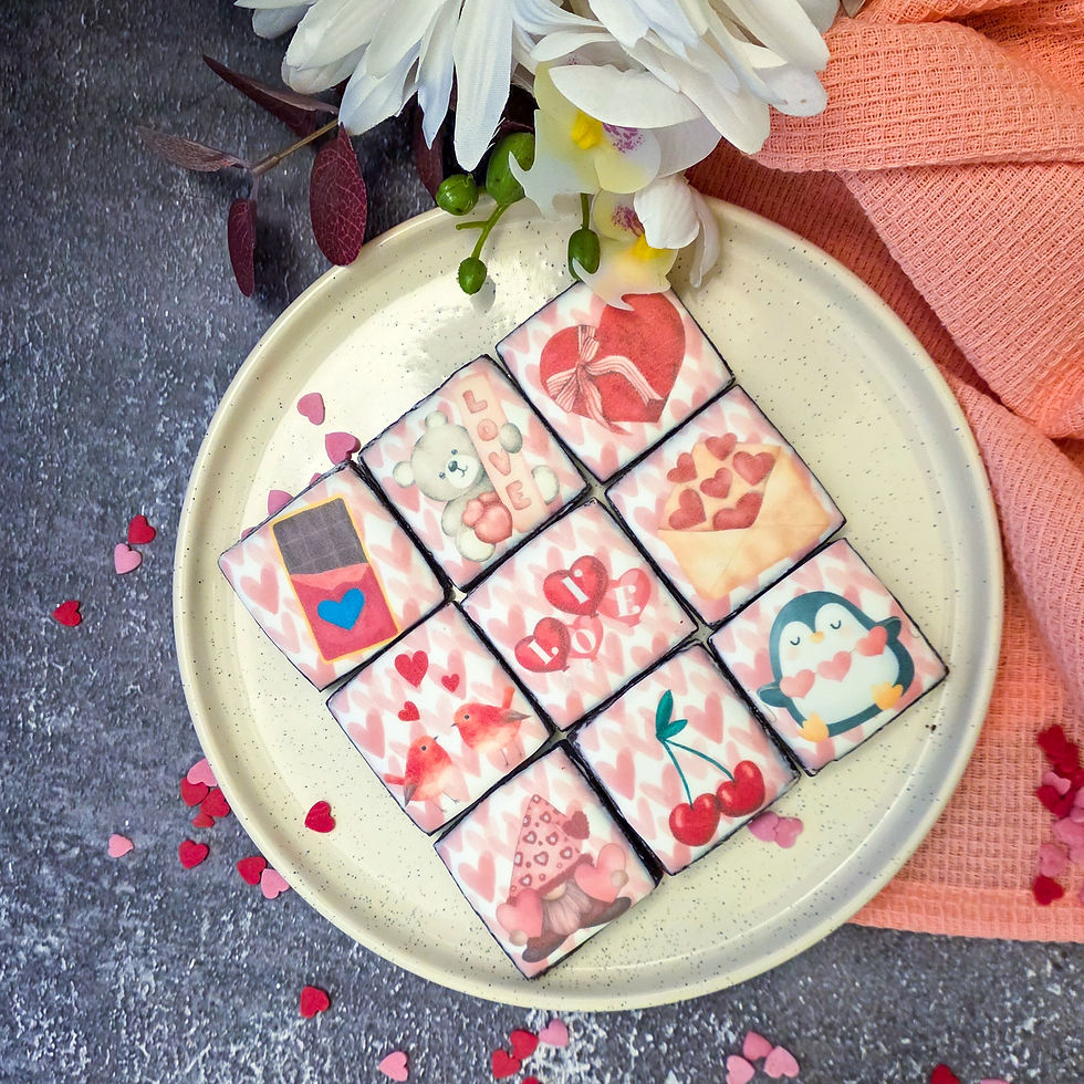Thumbnail: Valentine's Day Biscuits Gift Box, 9 Pieces