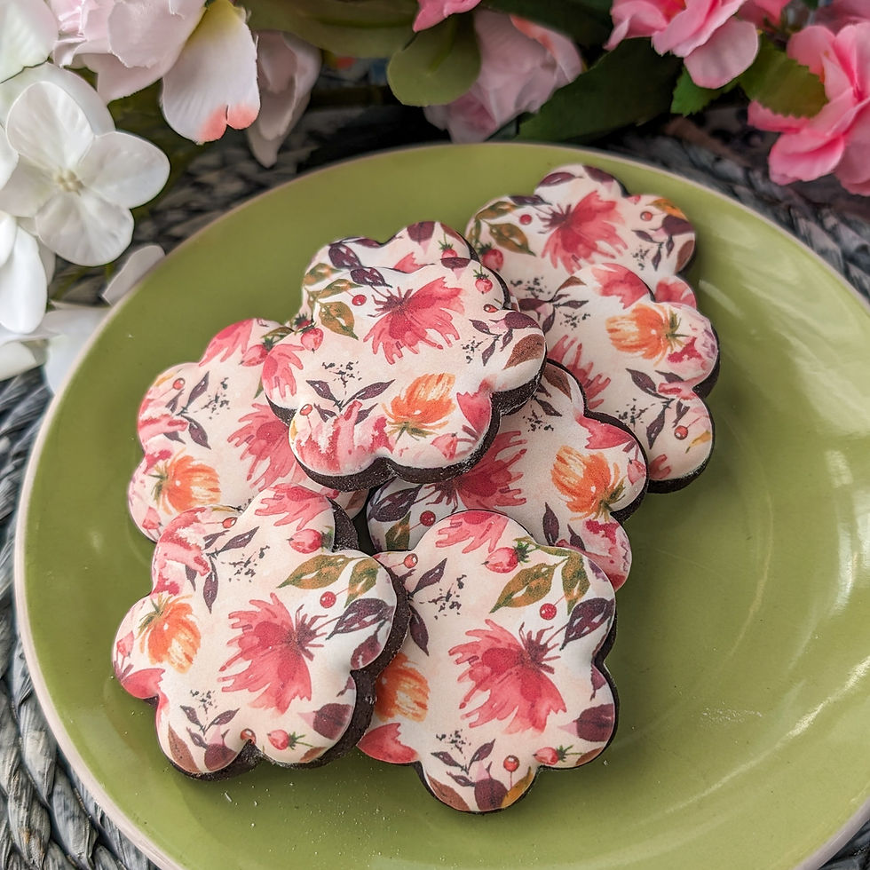 Thumbnail: Watercolour Floral Biscuits Gift Box